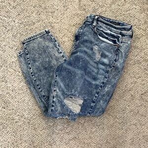 Judy Blue boyfriend fit acid stone wash distressed jeans Size 18W